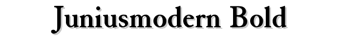 JuniusModern Bold font
